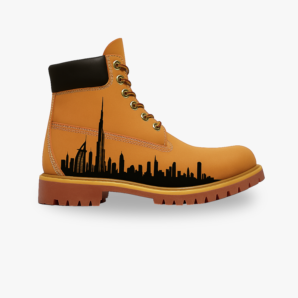 Customized Icon Timber Brown Dubai Skyline - Handcraftd