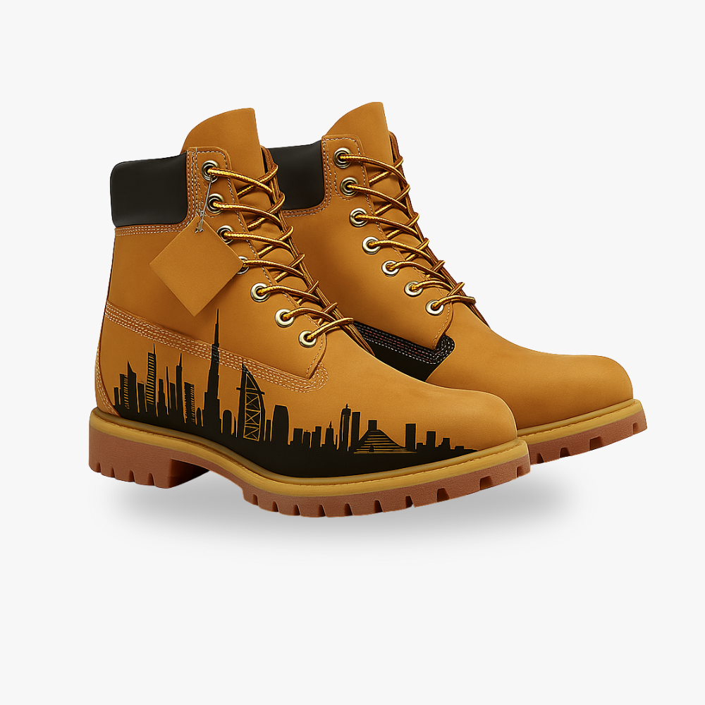 Customized Icon Timber Brown Dubai Skyline - Handcraftd