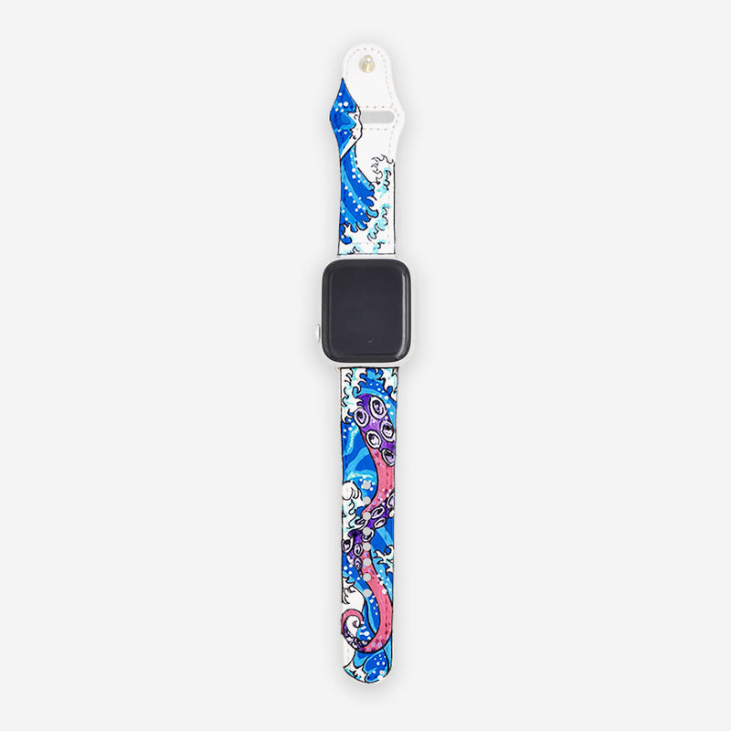 Customized App. Watch Band Wave Octopus - Handcraftd