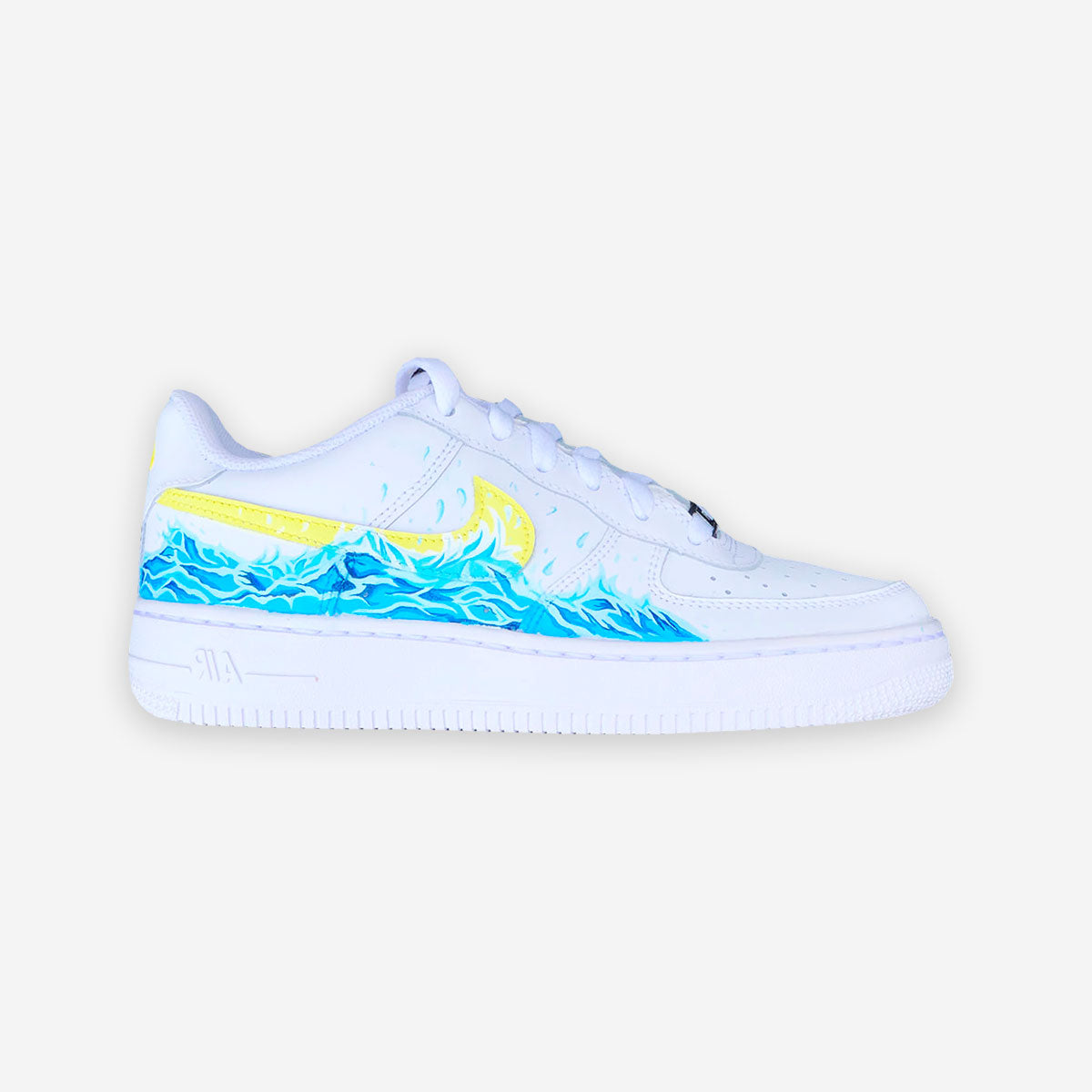 Customized AF1 Neon Wave - Handcraftd