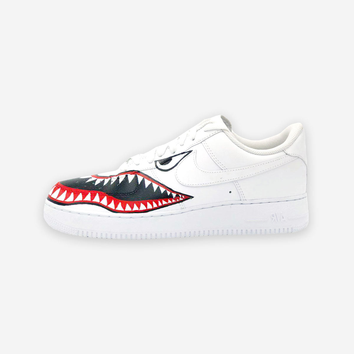 Customized AF1 Shark Attack - Handcraftd
