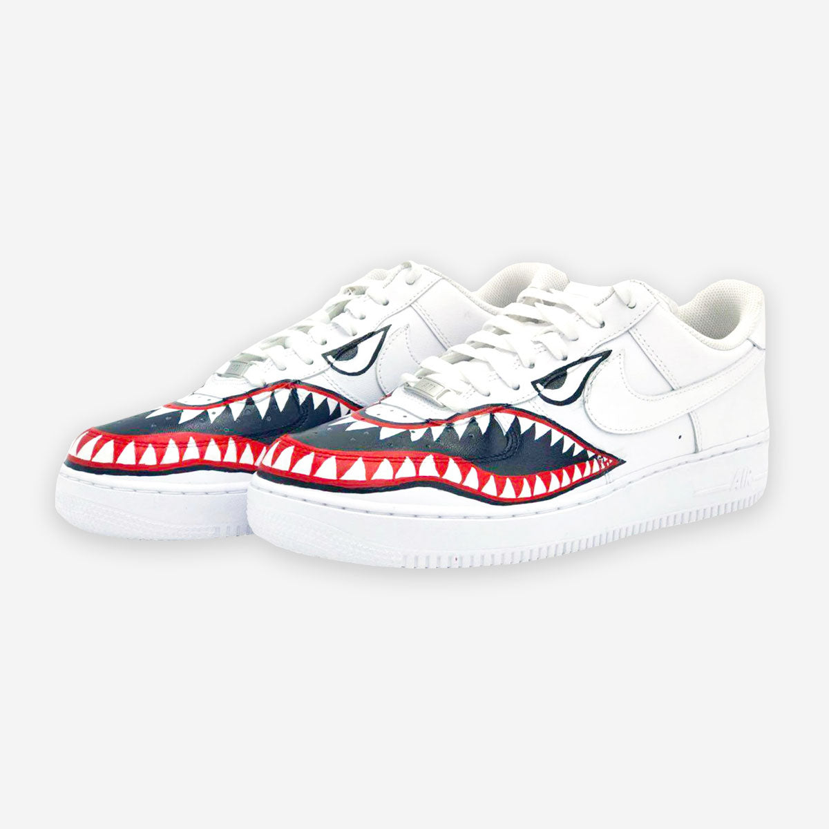 Customized AF1 Shark Attack - Handcraftd
