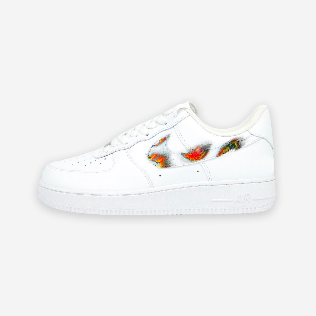 Customized AF1 Burn Swoosh - Handcraftd