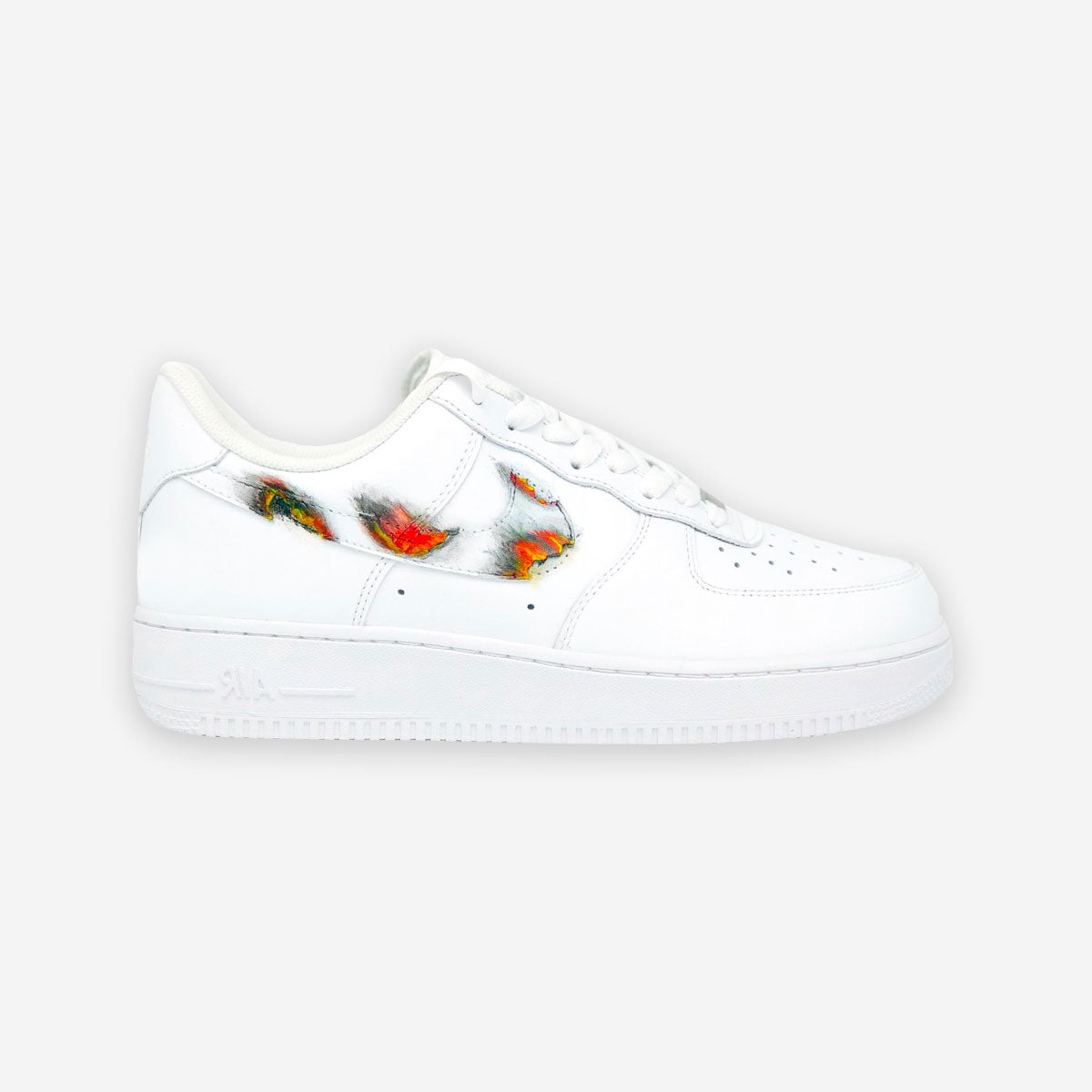 Customized AF1 Burn Swoosh - Handcraftd