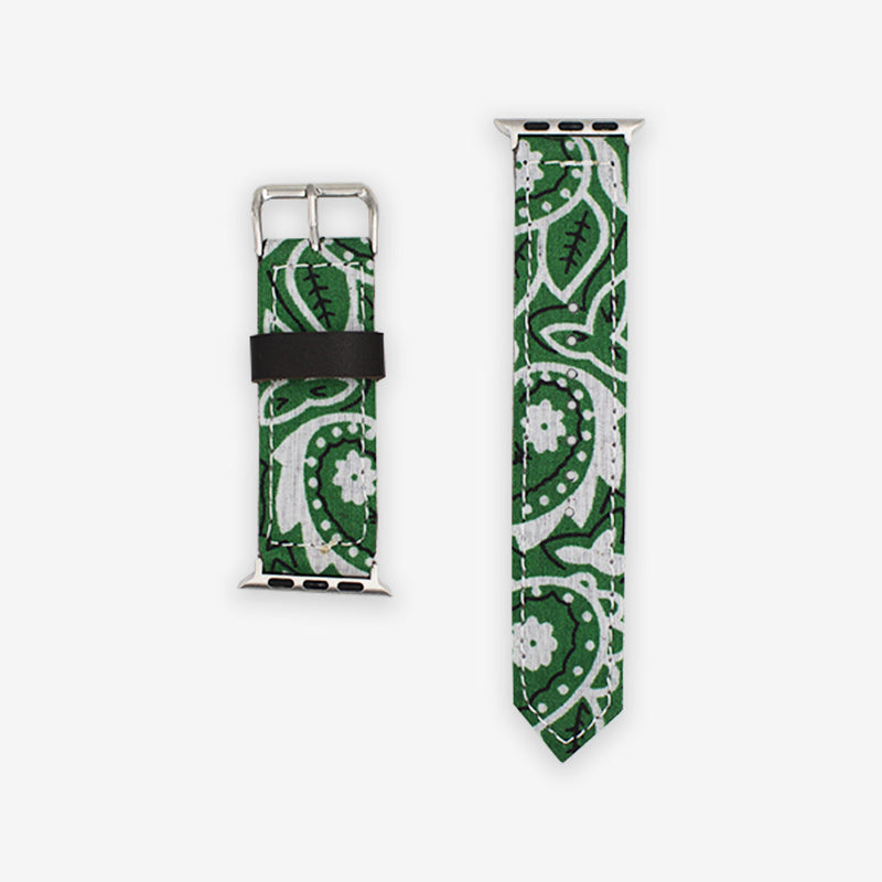 Customized App. Watch Green Bandana - Handcraftd