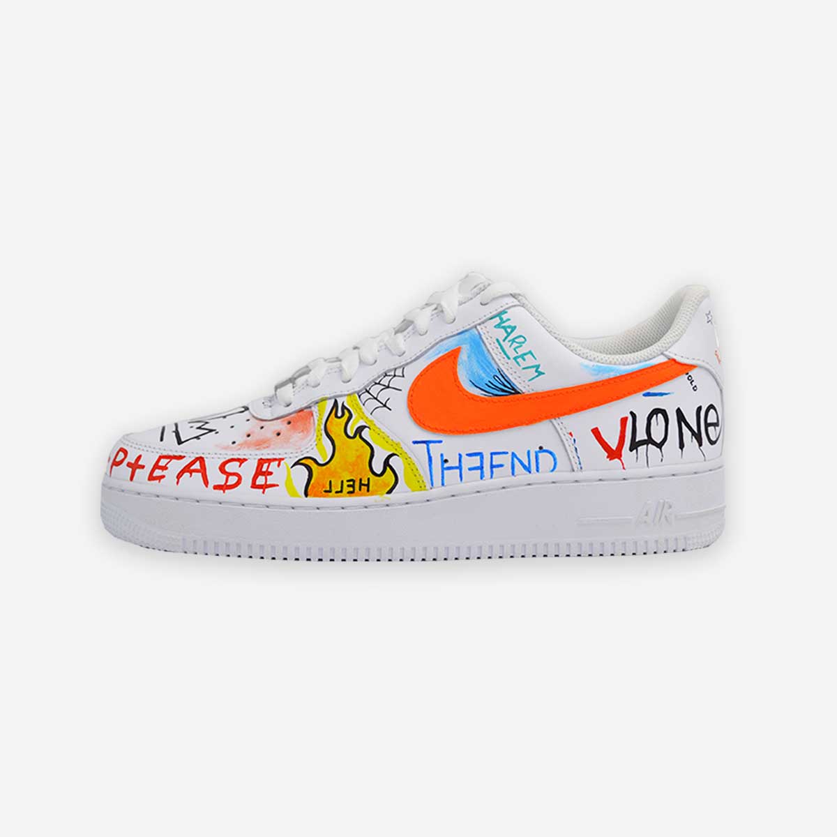 Customized AF1 Graffiti Art - Handcraftd