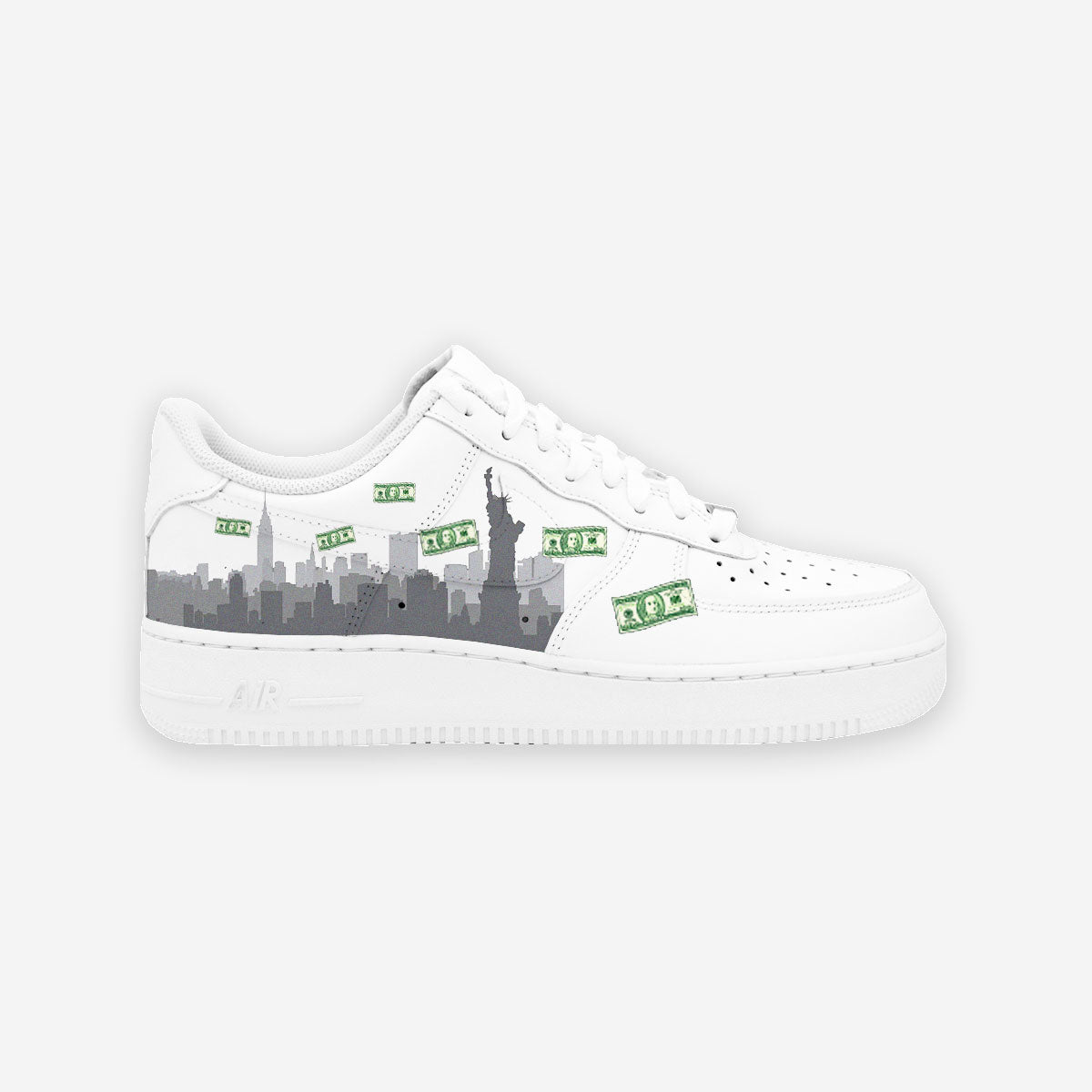 Customized AF1 Dollar City - Handcraftd