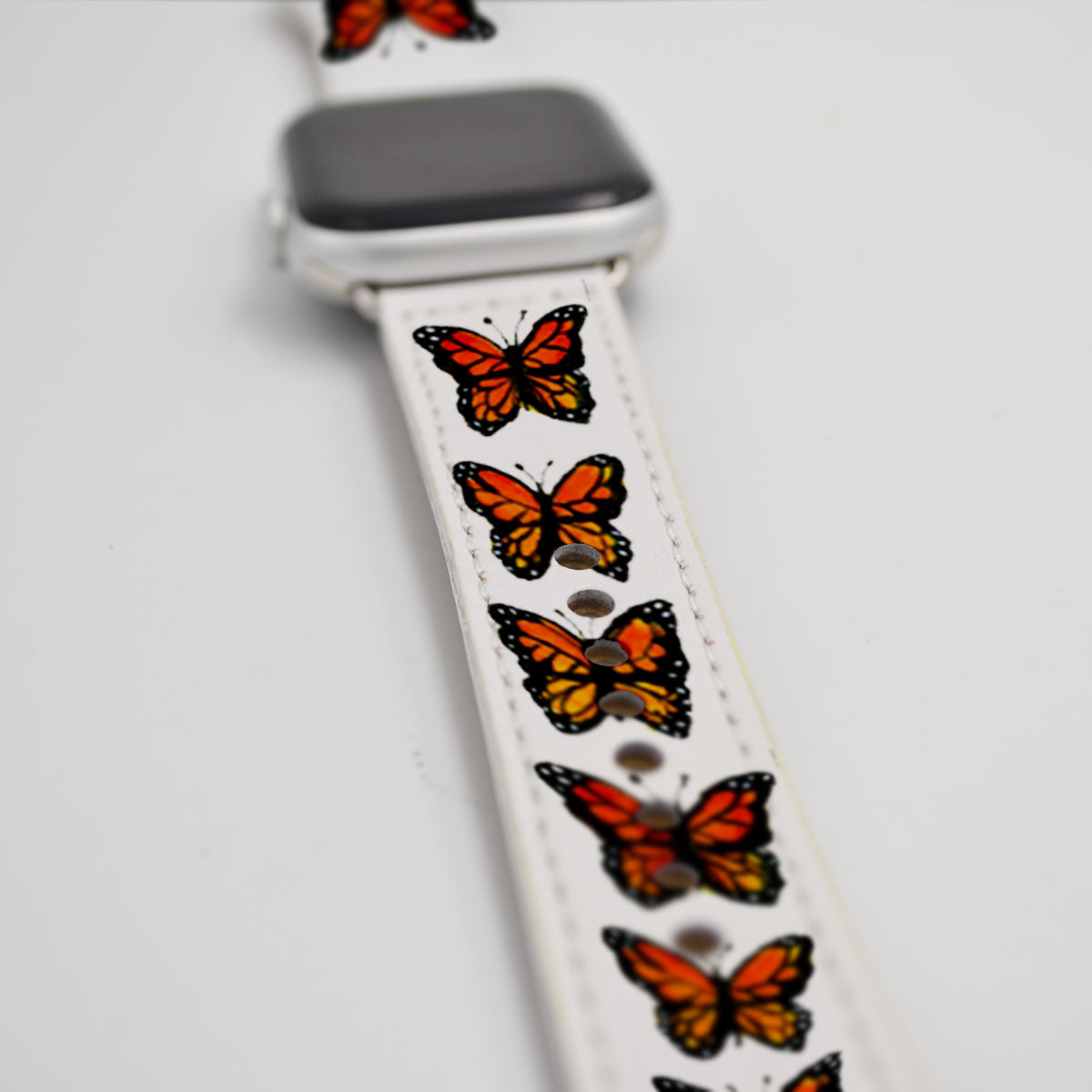 Customized Apple Watch Orange Butterfly - Handcraftd