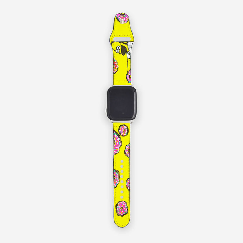 Customized Apple Watch Band Homer Simpson Donuts - Handcraftd