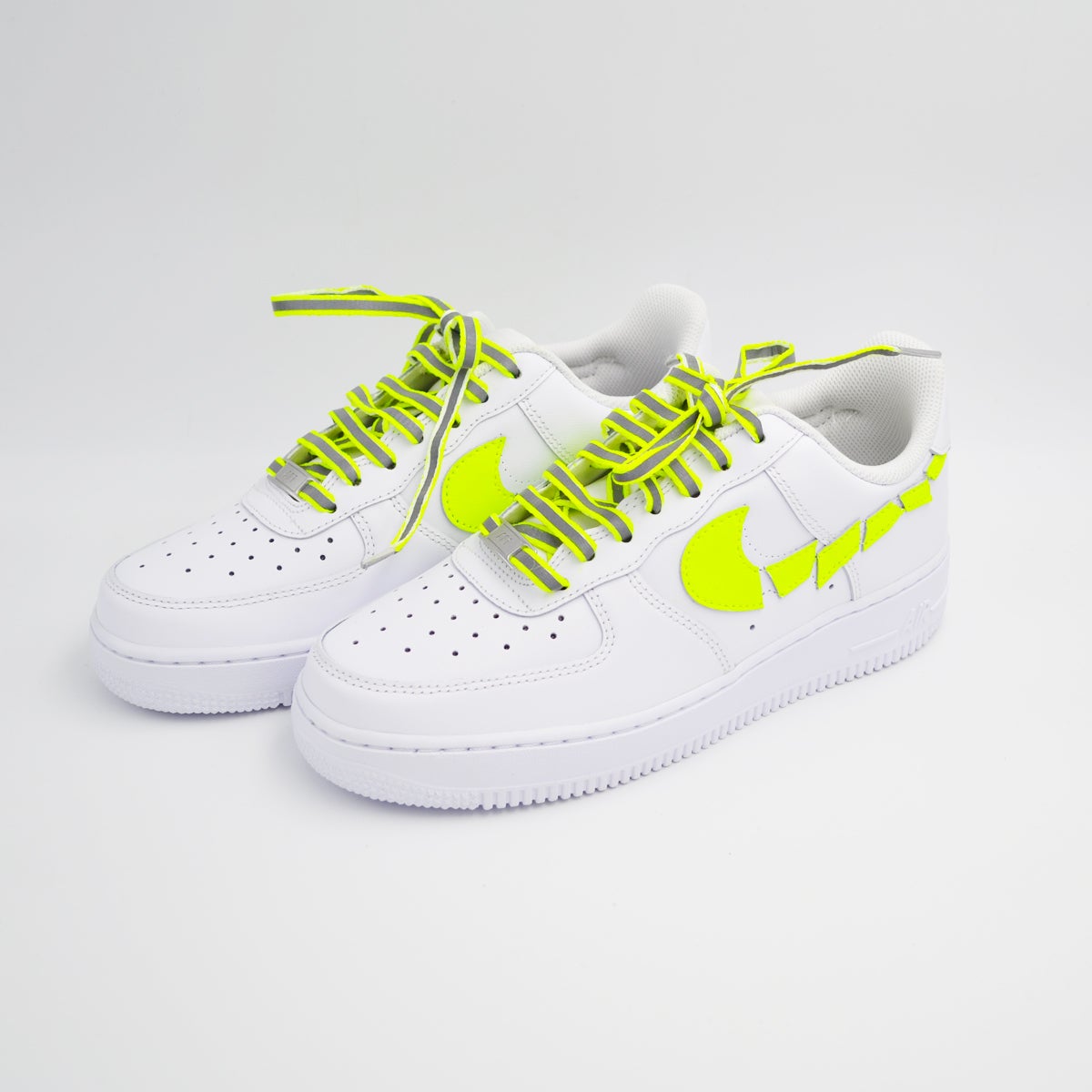 Customized AF1 Destroyed Fluo - Handcraftd