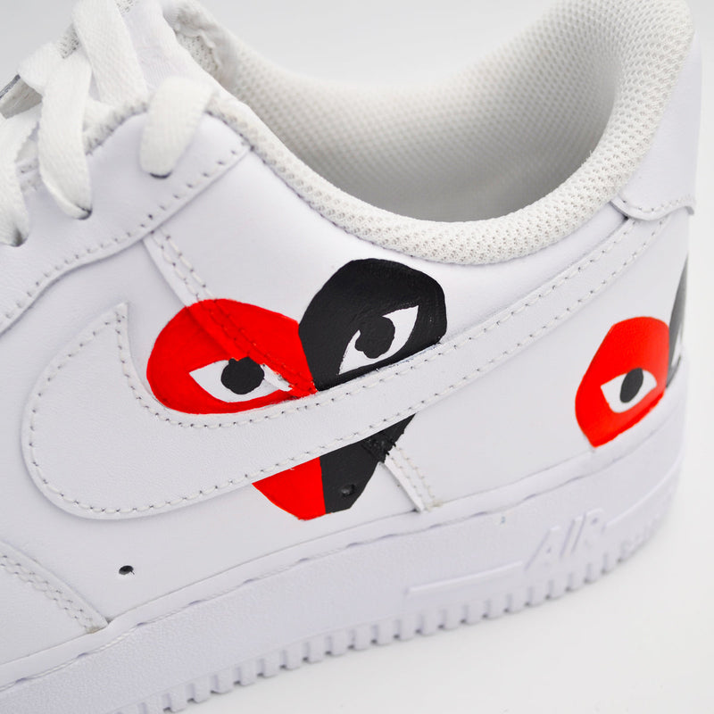 Customized AF1 Cdg Br - Handcraftd