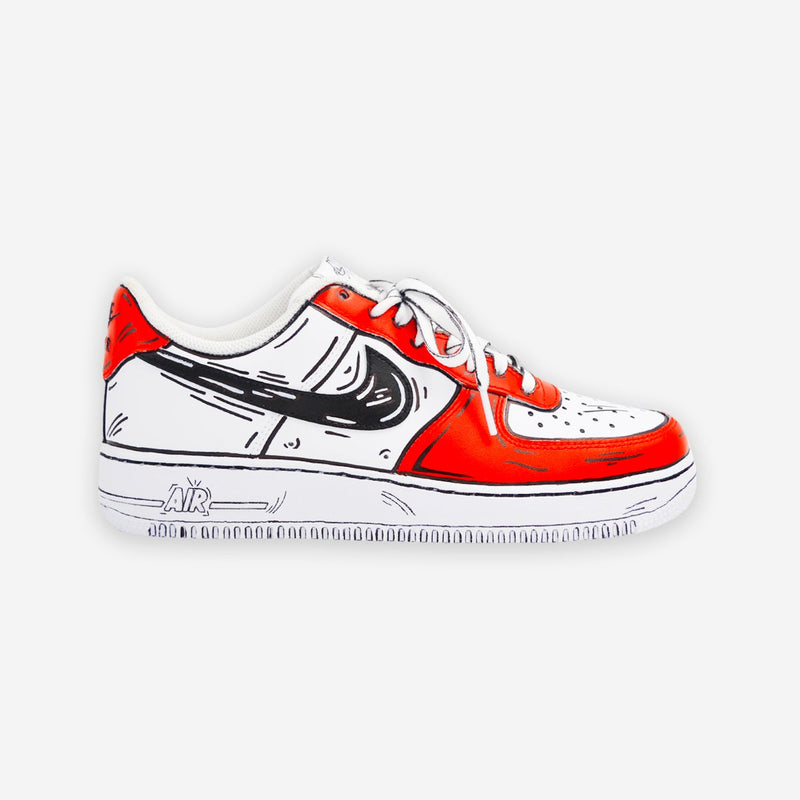 Customized AF1 Cartoon Sketched - Handcraftd