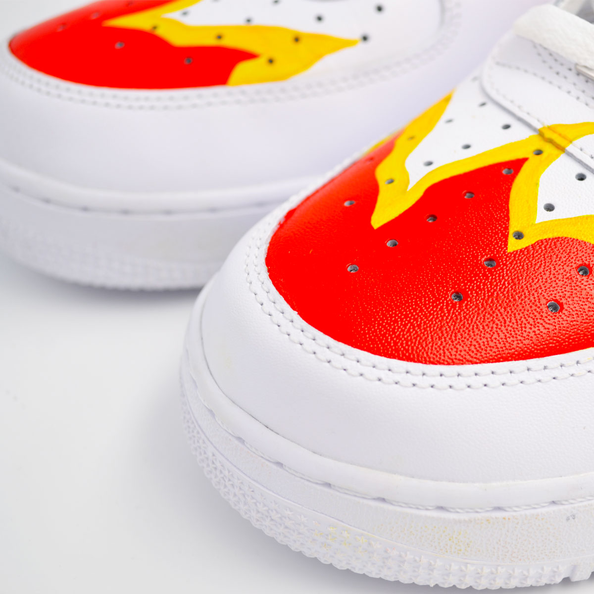 Customized AF1 Flame Race - Handcraftd