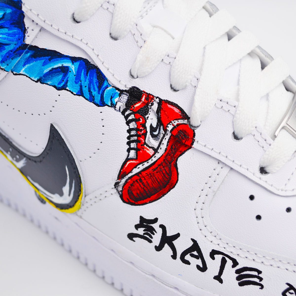 Customized AF1 Skate & Destroy - Handcraftd