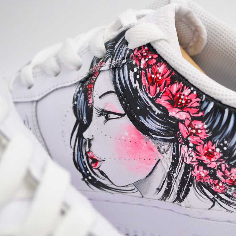 Customized AF1 Geisha - Handcraftd