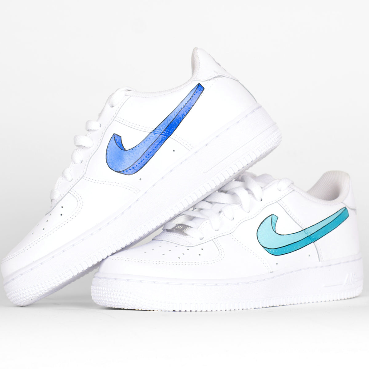 Customized AF1 3D Swoosh - Handcraftd