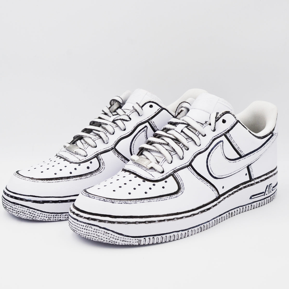 Customized AF1 Sketched - Handcraftd