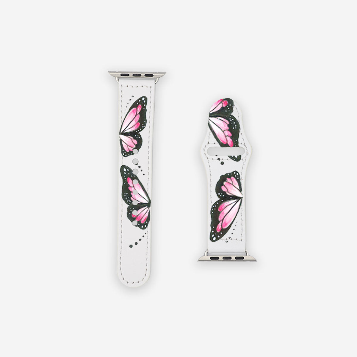 Customized App. Watch Pink Butterfly - Handcraftd