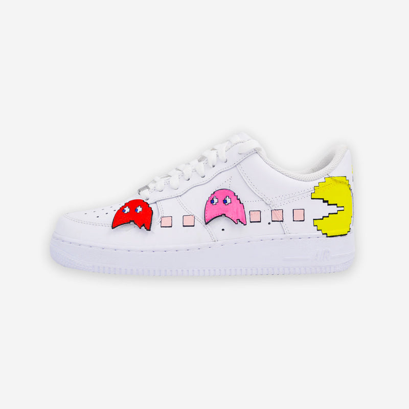 Customized Air Force 1 Pac-man Velcro - Handcraftd