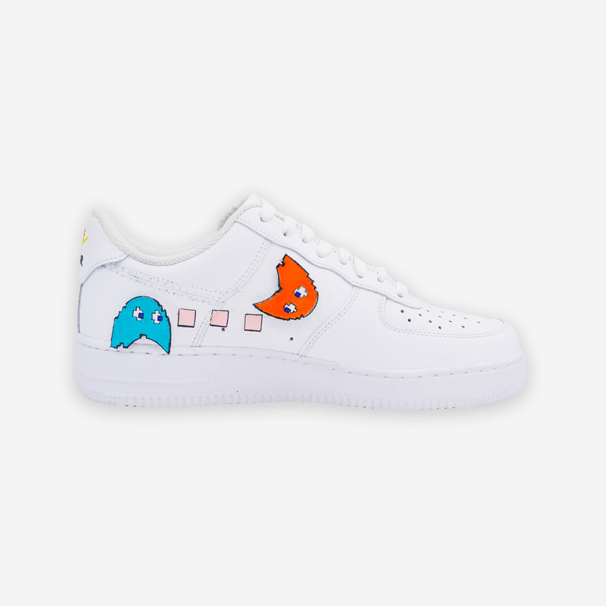 Customized Air Force 1 Pac-man Velcro - Handcraftd