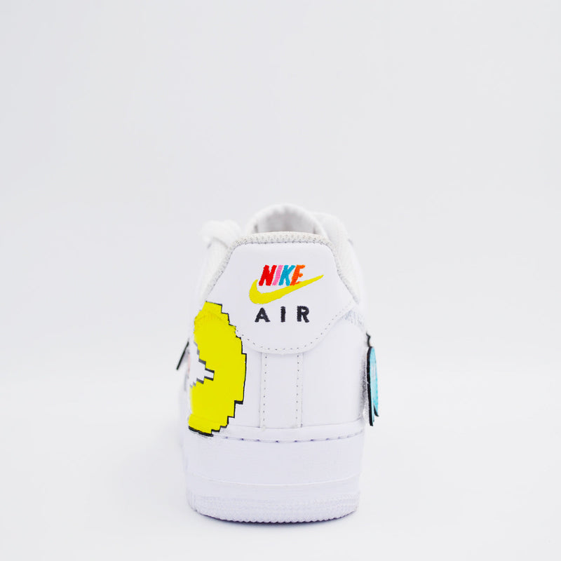 Customized Air Force 1 Pac-man Velcro - Handcraftd