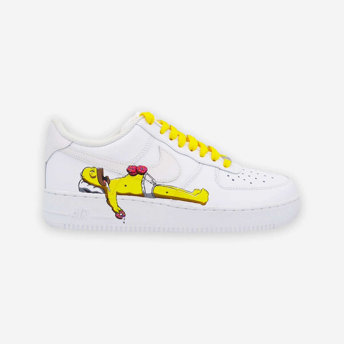 Customized AF1 Homer S. - Handcraftd