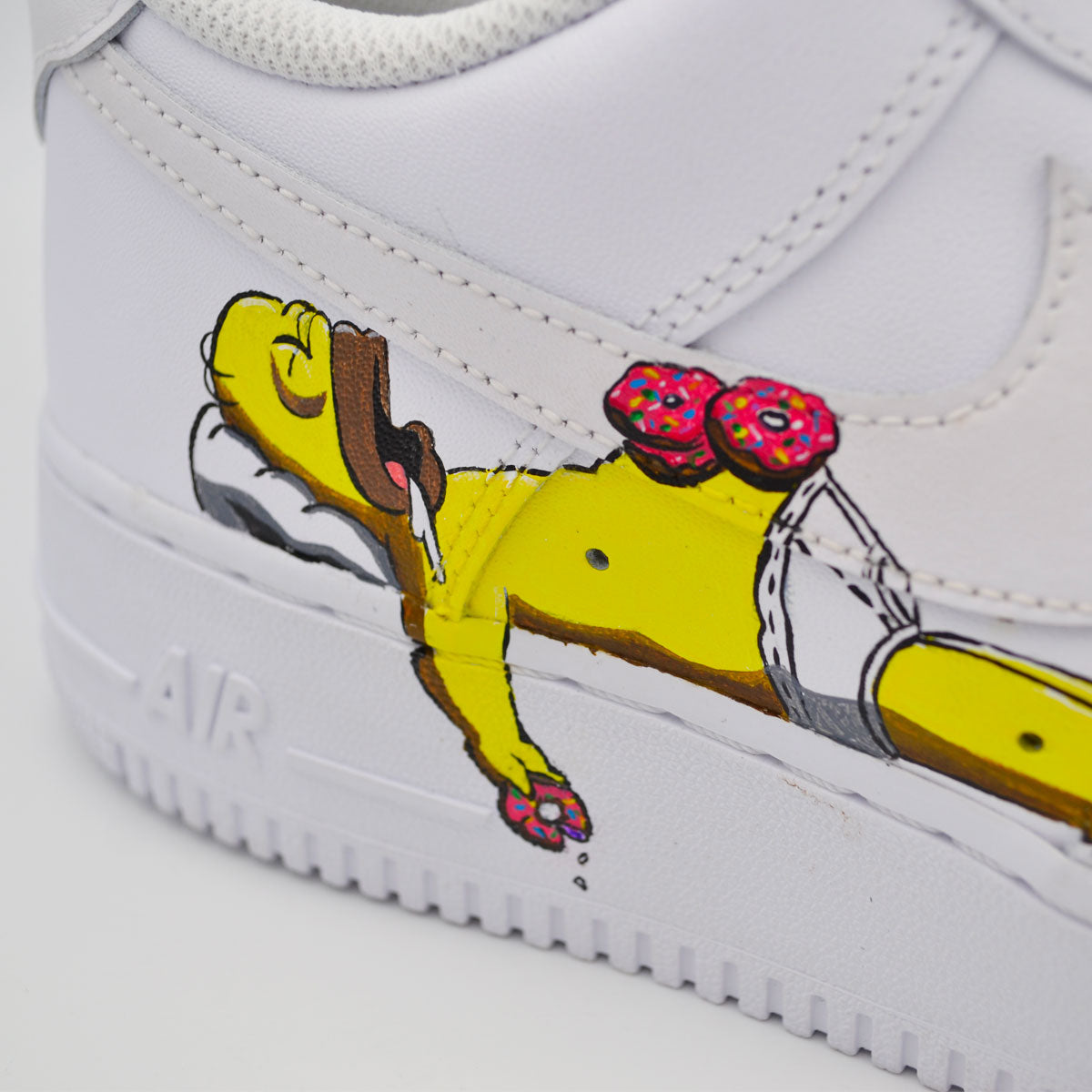 Customized AF1 Homer S. - Handcraftd