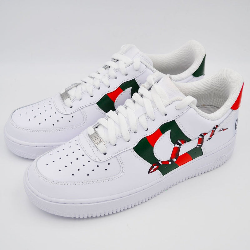 Customized AF1 Snake Print - Handcraftd