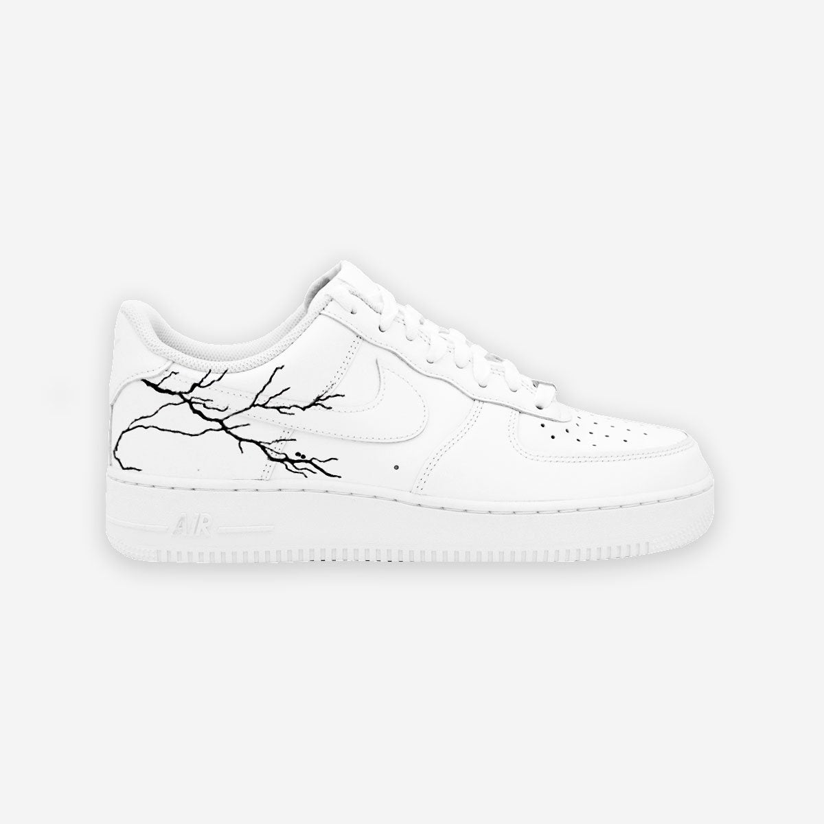 Customized AF1 Lighting Black - Handcraftd