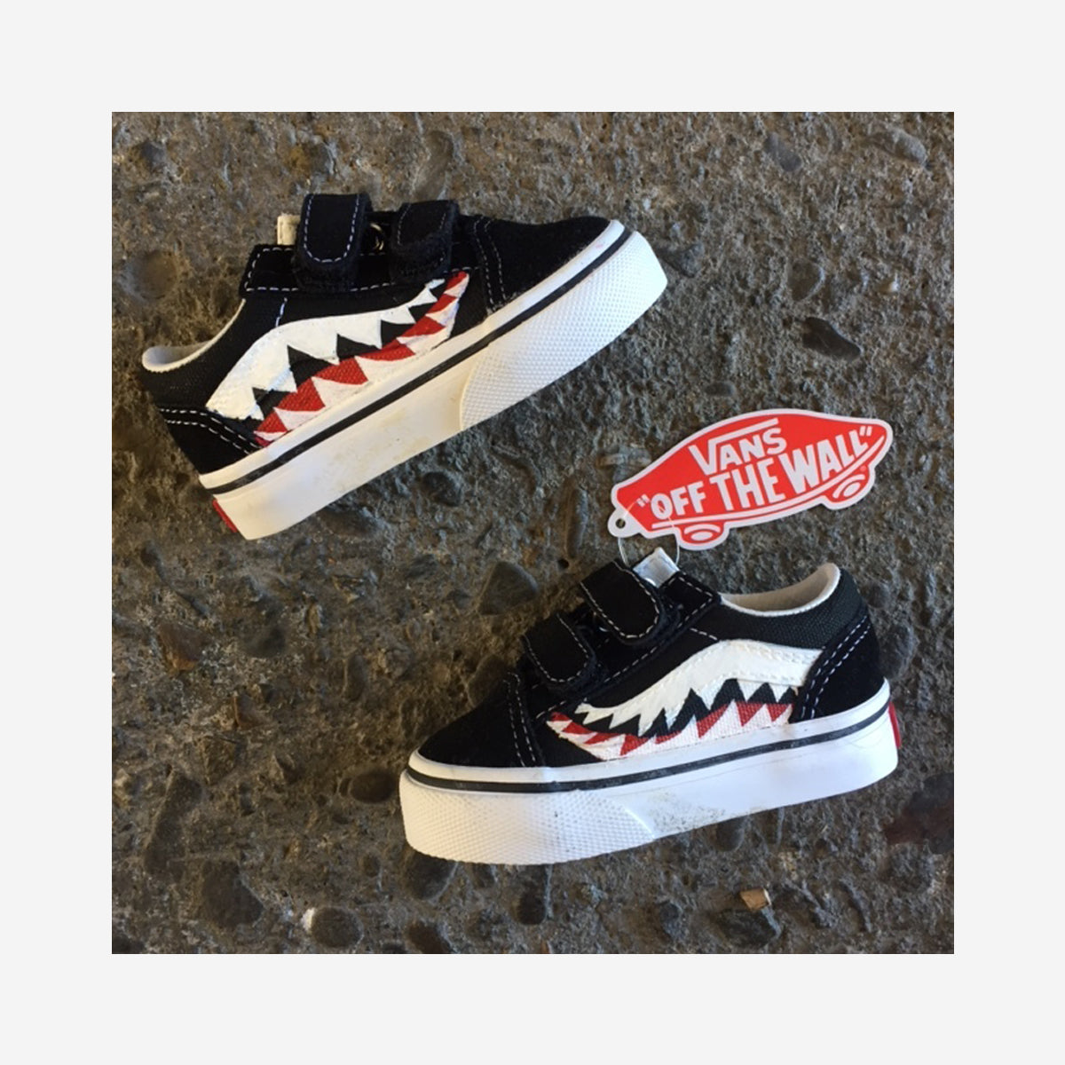 Kids Customized Old Skool Baby Shark - Handcraftd