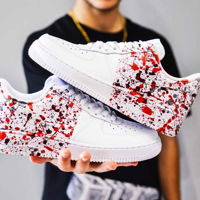 Customized AF1 Splatter - Handcraftd