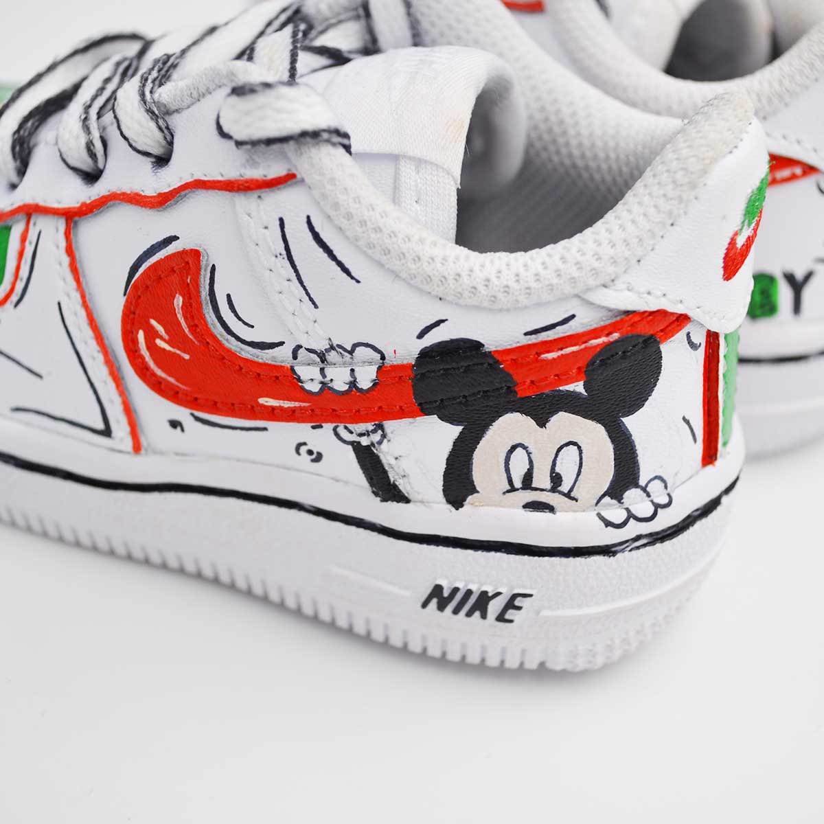 Kids Customized AF1 Mickey Mouse - Handcraftd