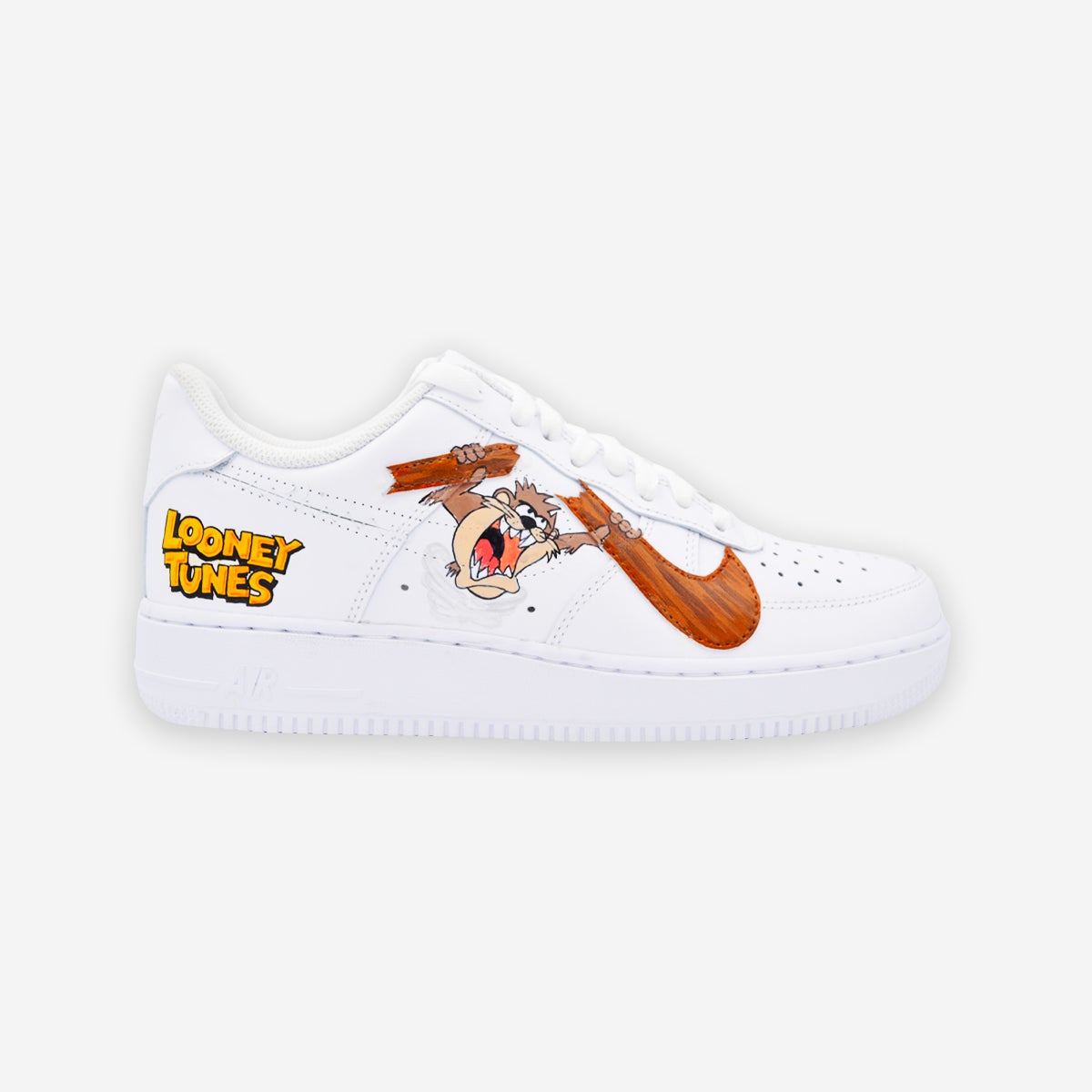 Customized AF1 Looney Tunes Taz - Handcraftd
