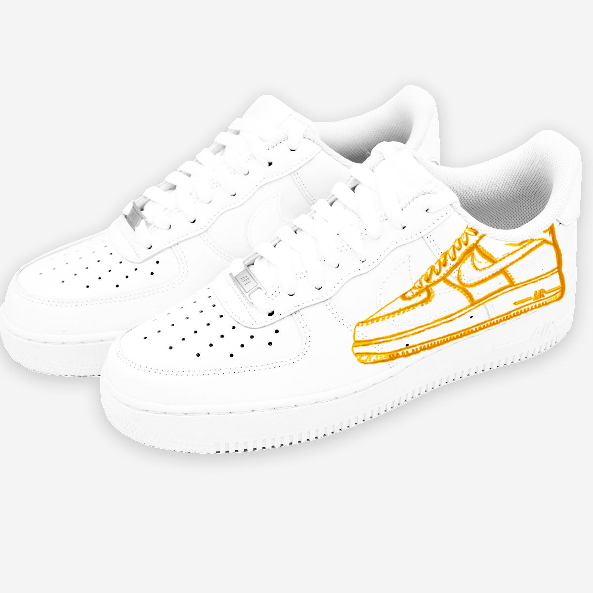 Customized AF1 Shoes Prototype - Handcraftd