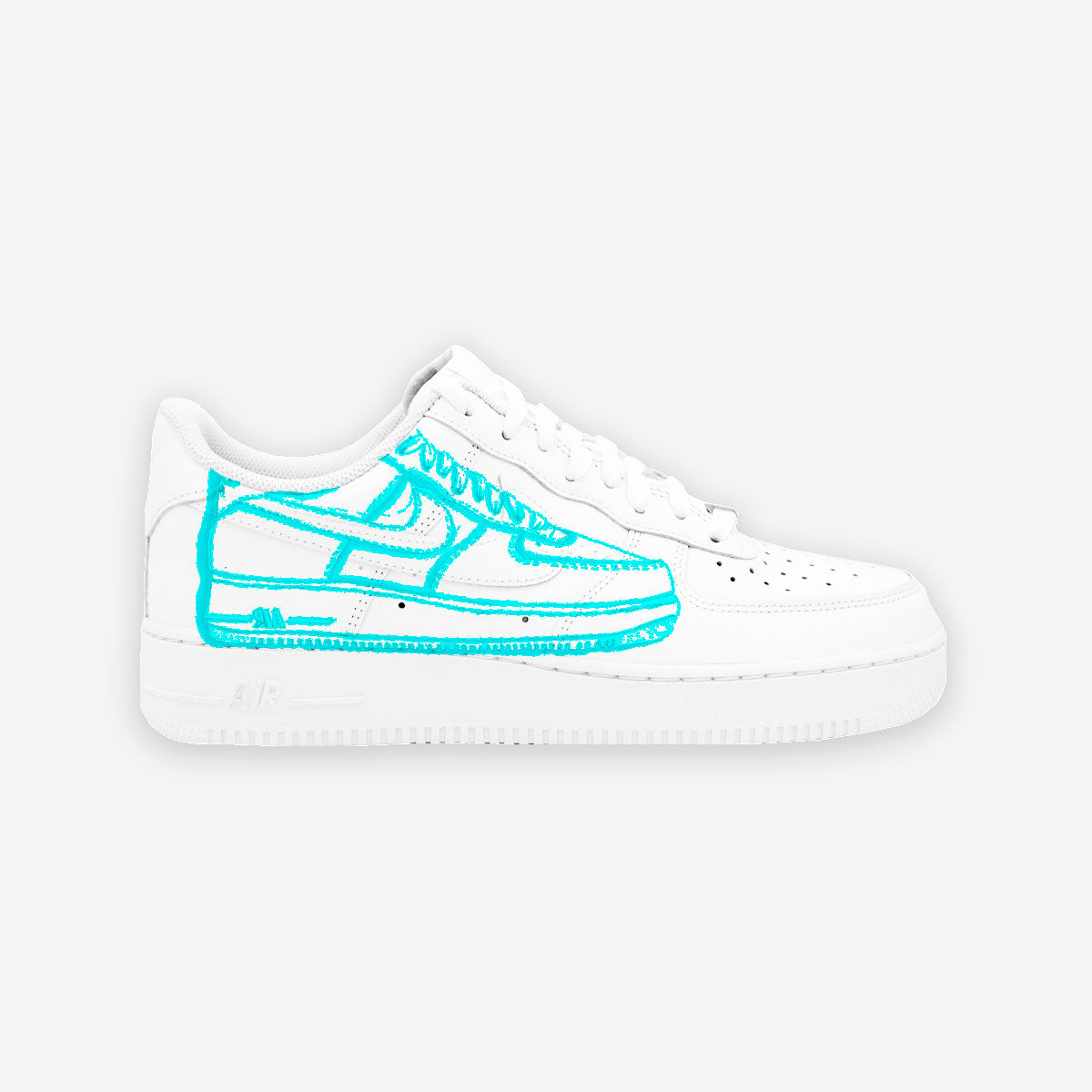 Customized AF1 Shoes Prototype - Handcraftd