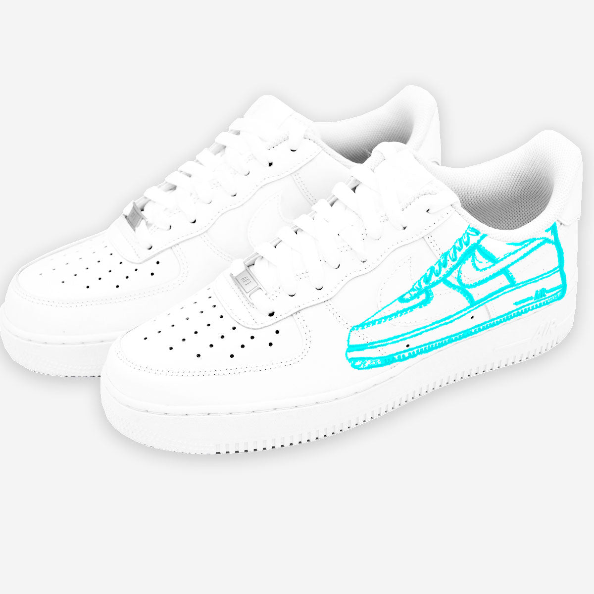 Customized AF1 Shoes Prototype - Handcraftd