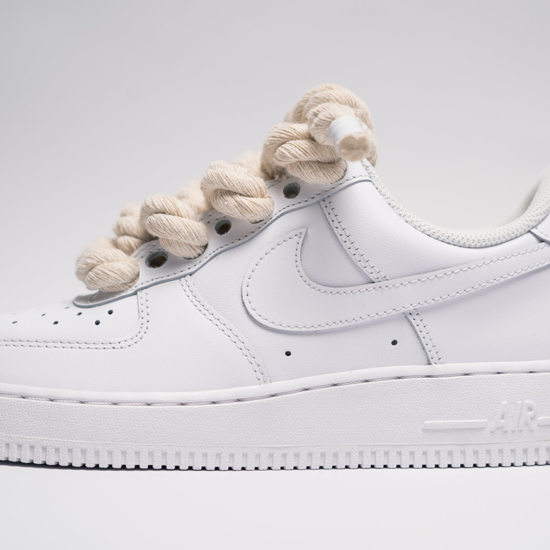 Customized AF1 Beige Rope - Handcraftd