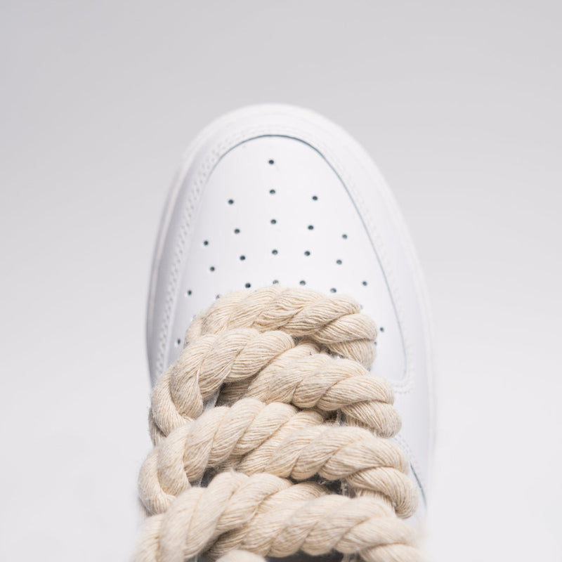 Customized AF1 Beige Rope - Handcraftd