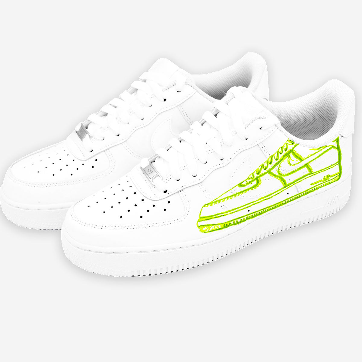 Customized AF1 Shoes Prototype - Handcraftd