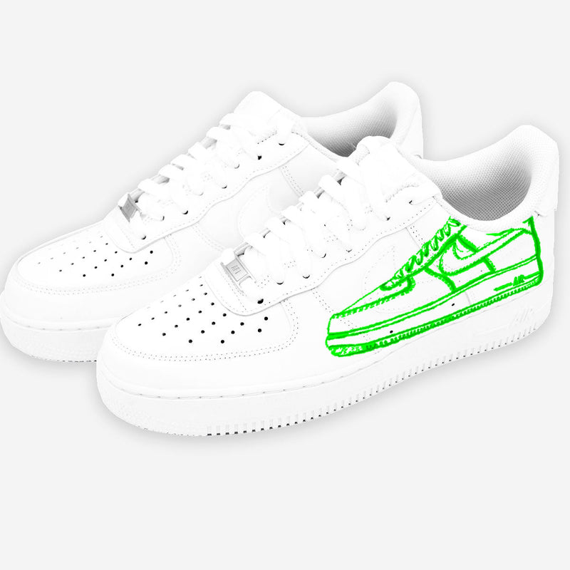 Customized AF1 Shoes Prototype - Handcraftd