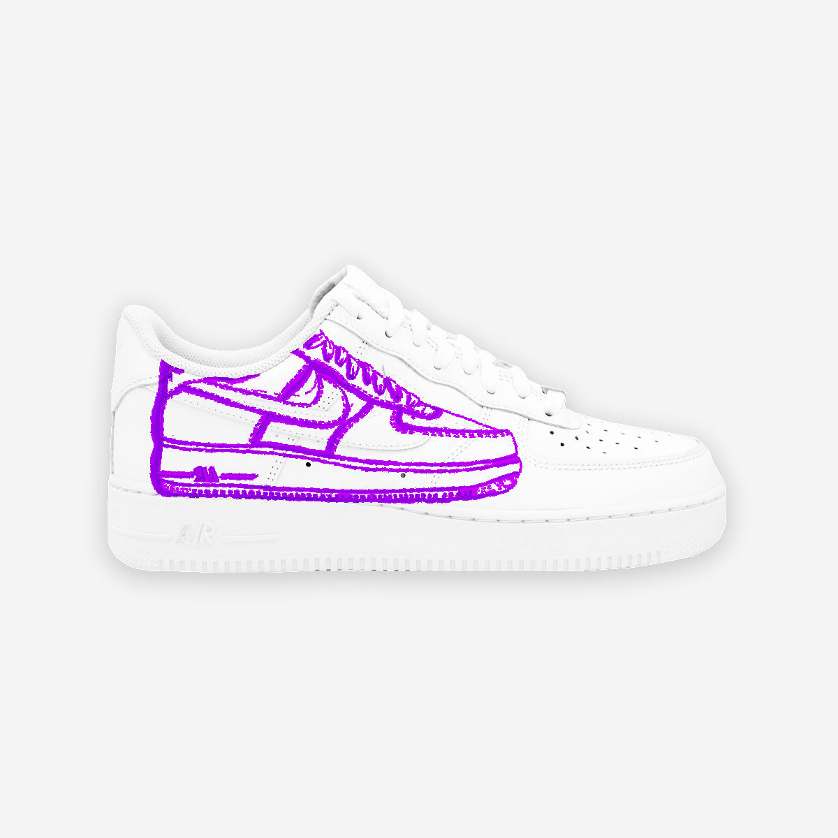 Customized AF1 Shoes Prototype - Handcraftd