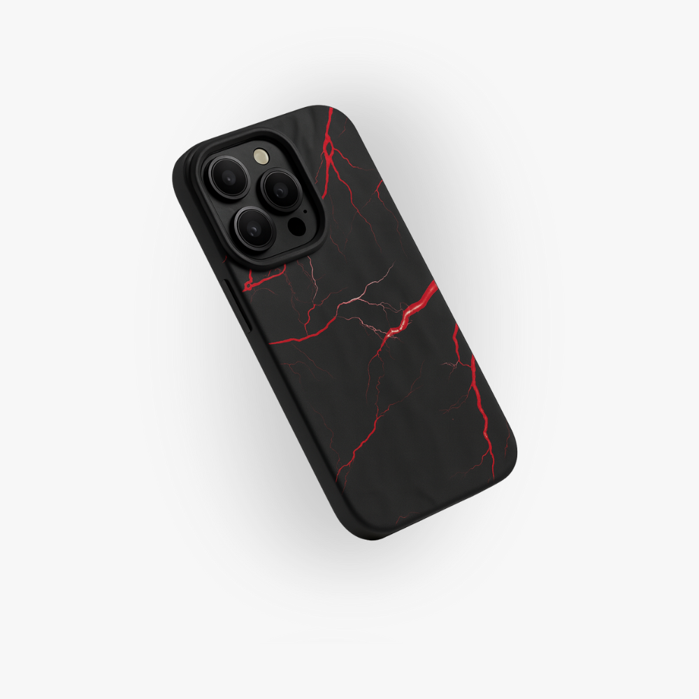 Red Neon Thunder Case