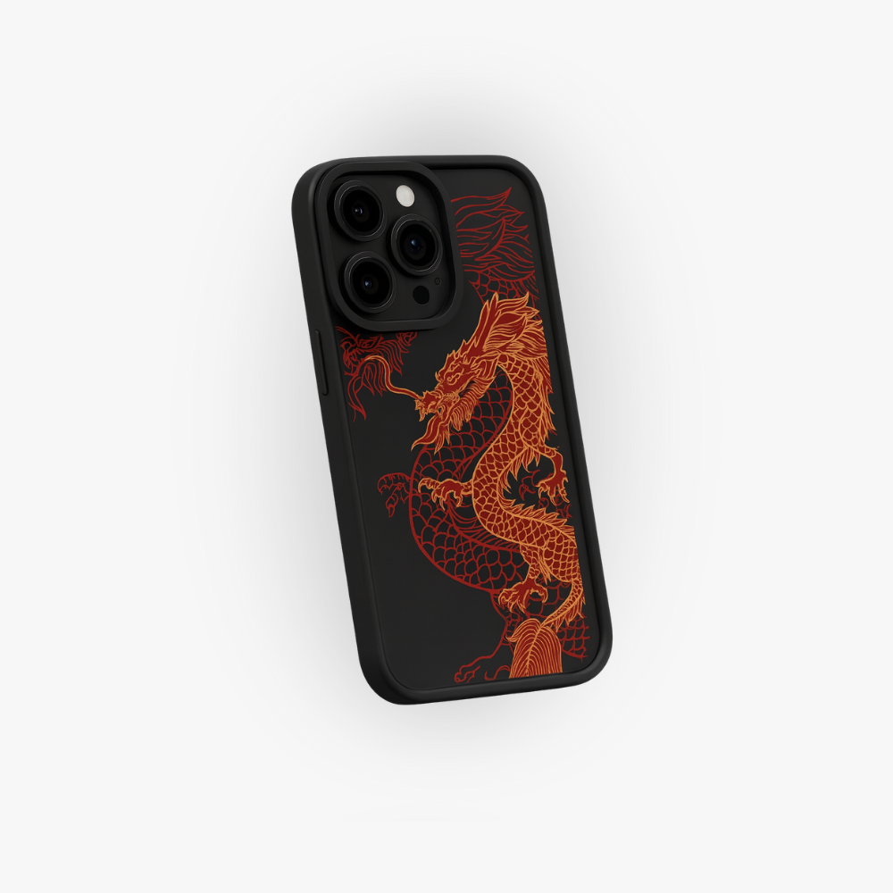 Étui Red Chinese Dragon