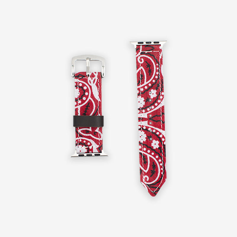 App. personnalisée. Montre Bandana rouge - Handcraftd
