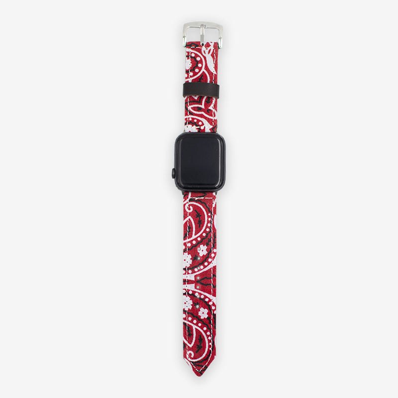 App. personnalisée. Montre Bandana rouge - Handcraftd