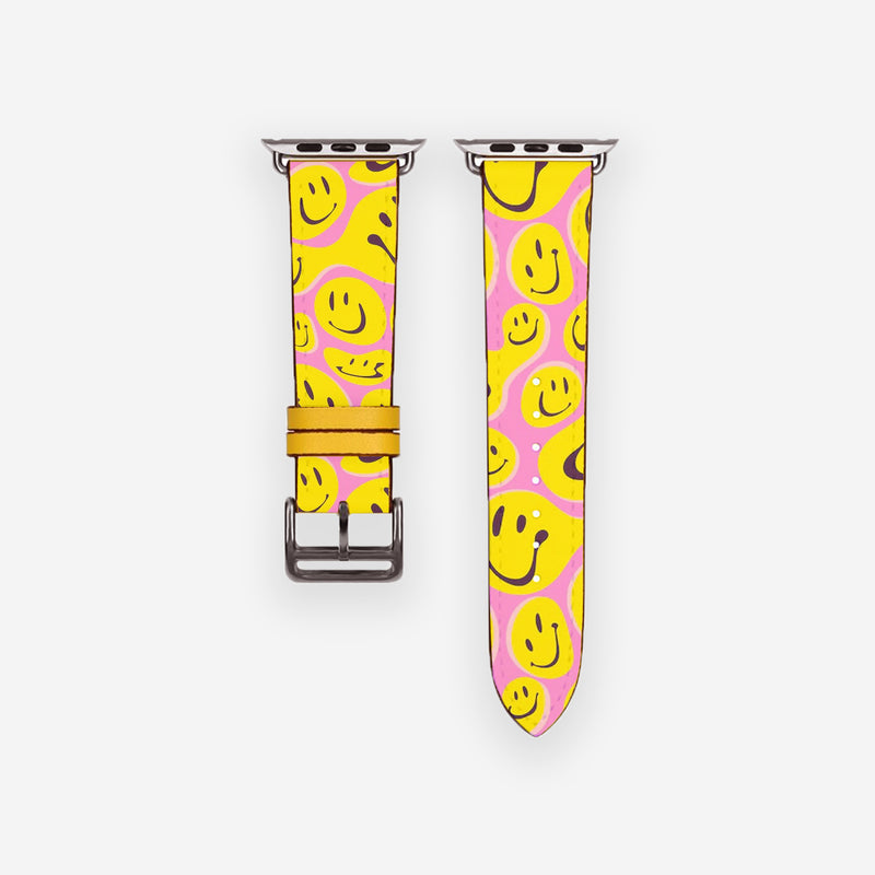 Personnalisé App. Bracelet de montre Acid Smiles - Handcraftd