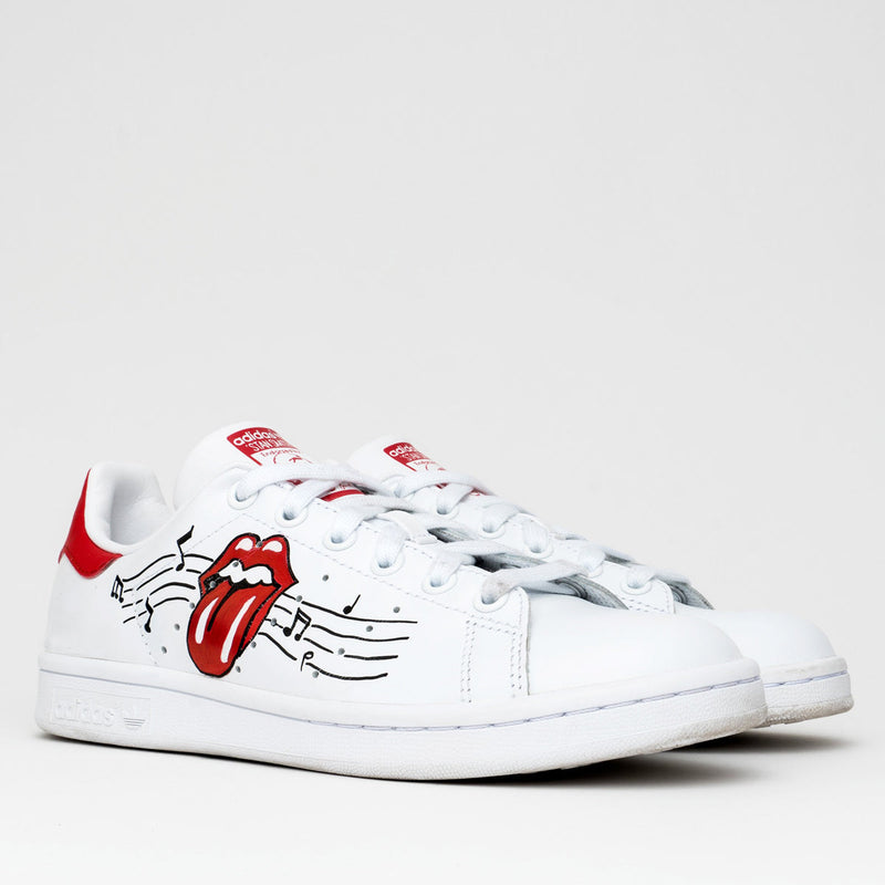 Aangepaste Stan Smith Rolling Stones - Handcraftd